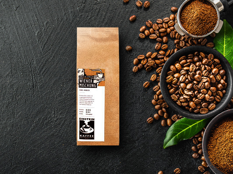 Klassischer Espresso Melange Wiener Mischung von EINSTEIN KAFFEE
